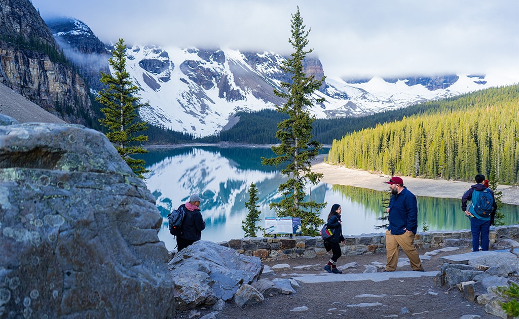 The Moraine Lake Rockpile Trail