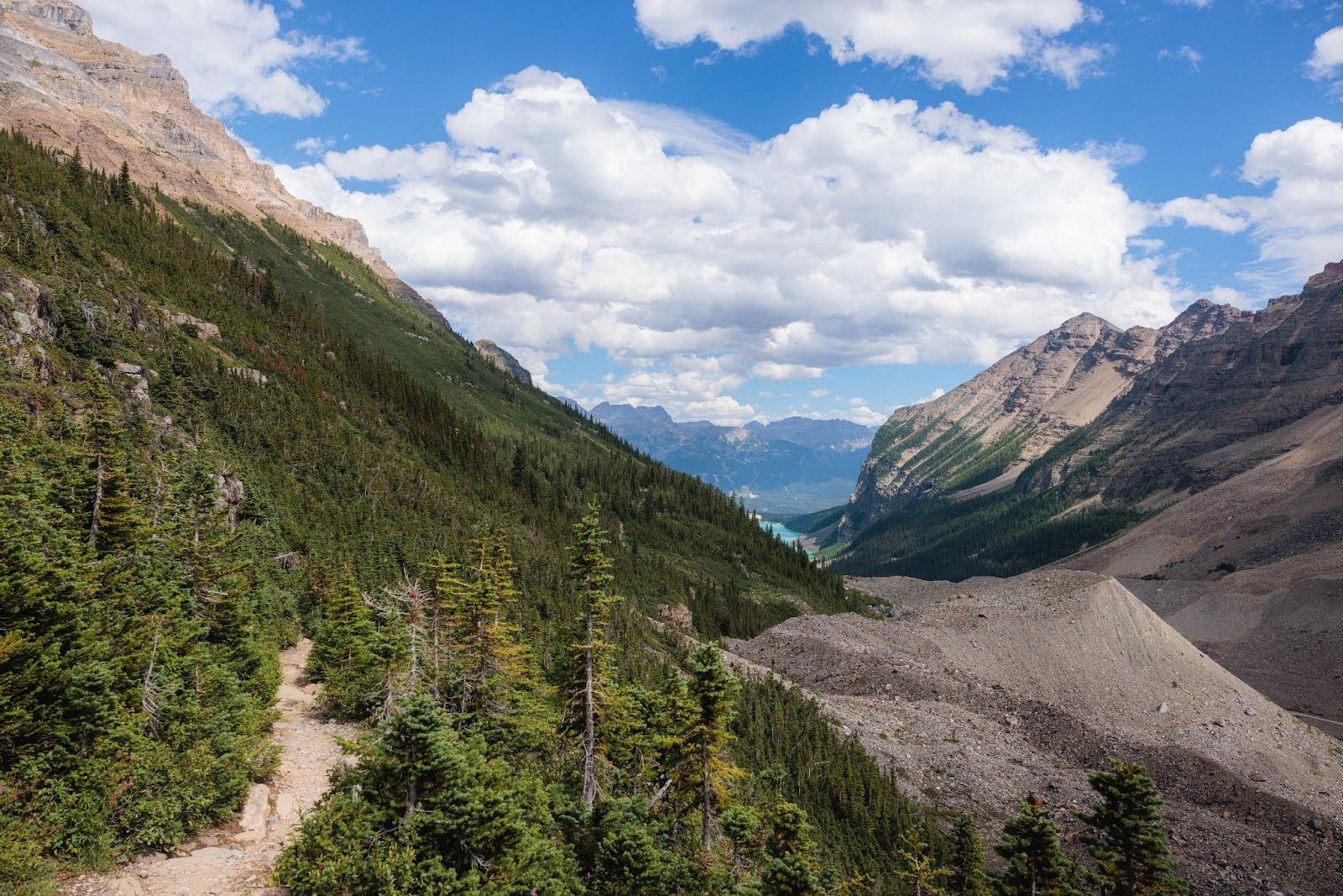 Hiking to the Plain of Six Glaciers